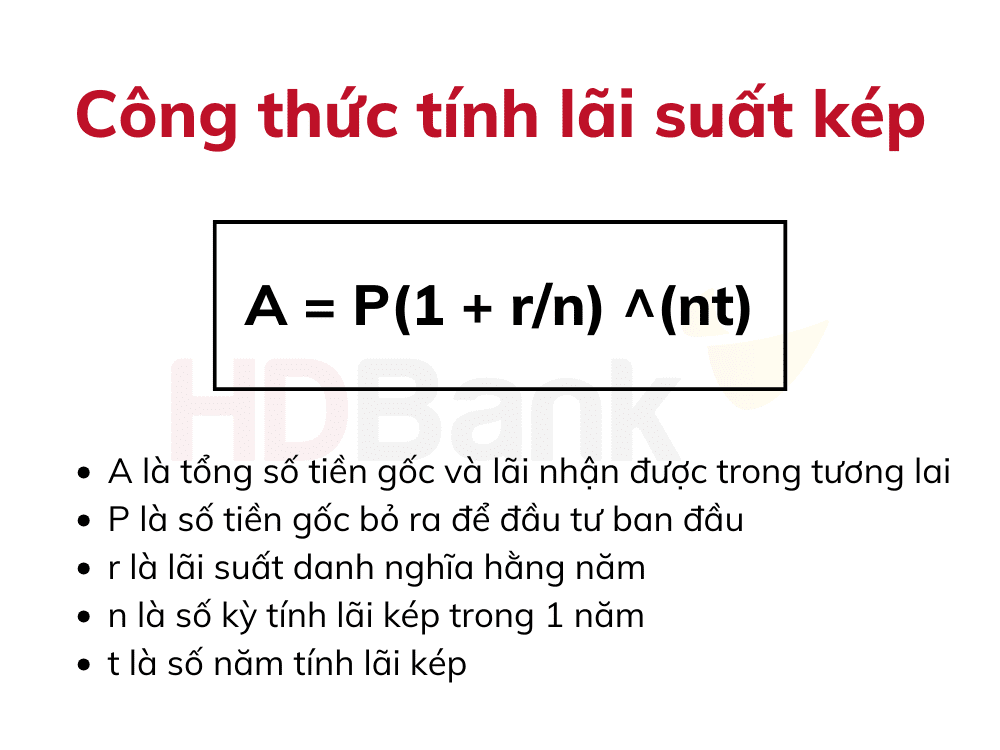 Công thức tính lãi kép theo ngày, tháng, năm chính xác